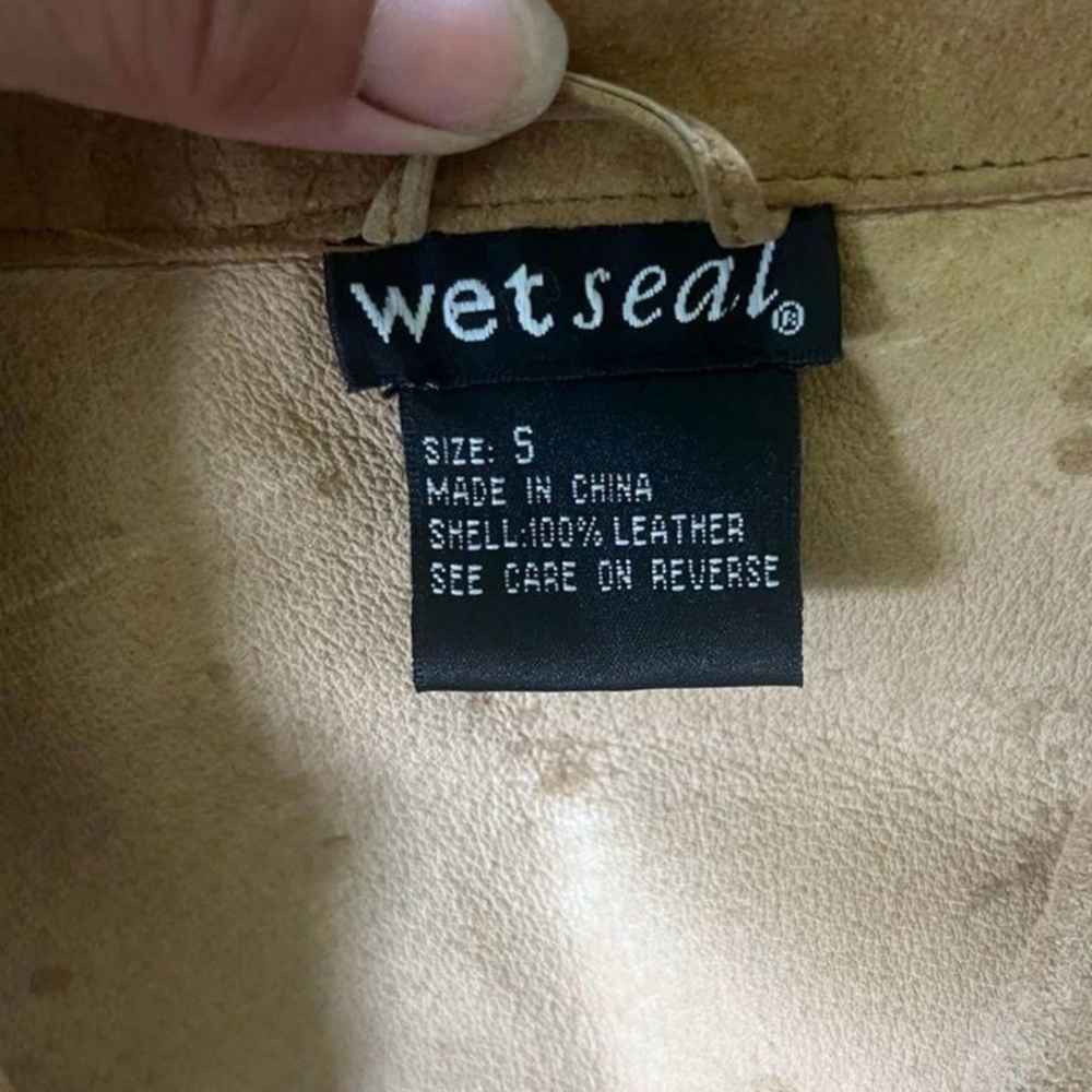 Vintage Y2K 100% Leather Coat - Picture 9 of 9
